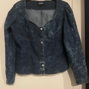 Thrill Dark Blue Denim Shirt